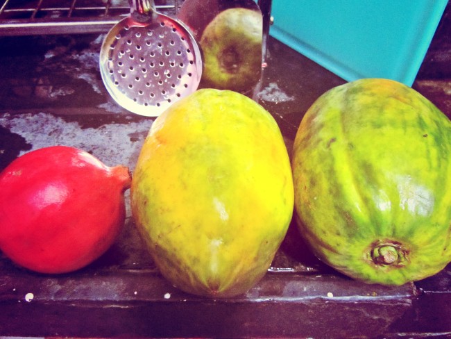 papaya pomegranate