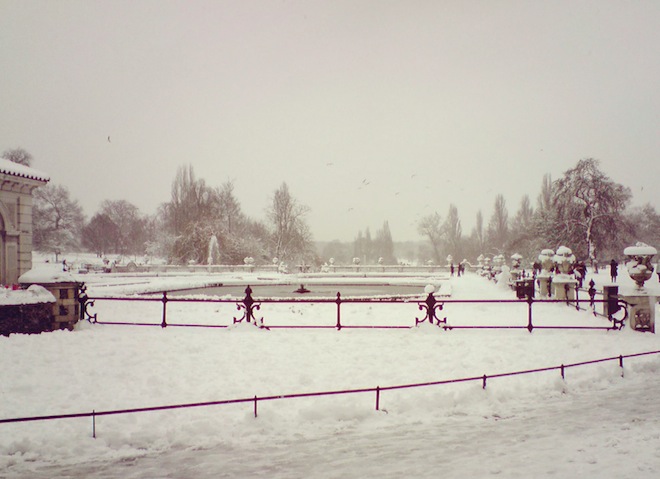Snowy Hyde Park 